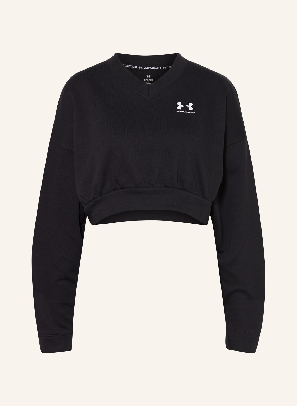 Under Armour Cropped Sweatshirt Ua Rival schwarz Under Armour Cropped Sweatshirt Ua Rival schwarz von Under Armour