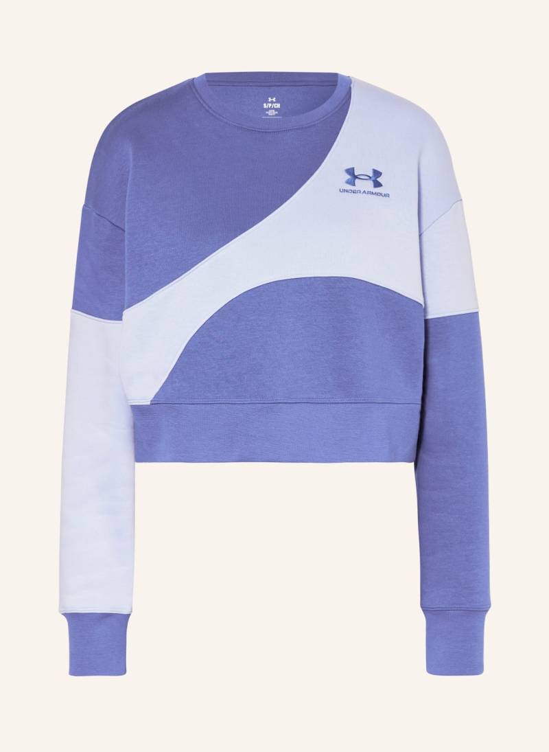 Under Armour Cropped-Sweatshirt blau von Under Armour