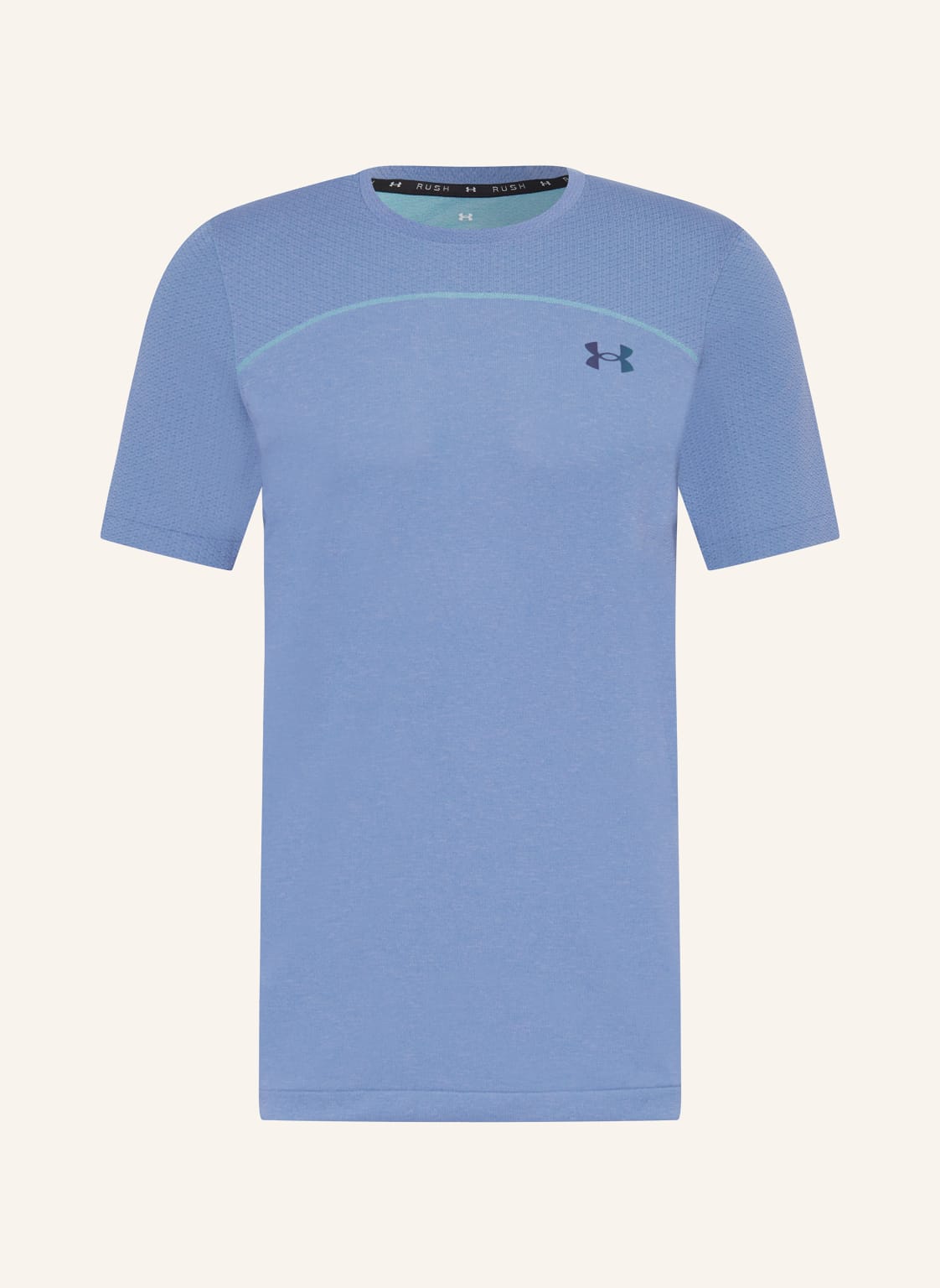 Under Armour Laufshirt Ua Rush™ Seamless Wordmark blau von Under Armour