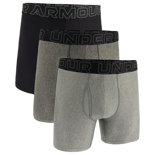 Under Armour - Performance Tech 6 Solid Boxerjock 3 Pack - Alltagsunterwäsche Gr L grau von Under Armour