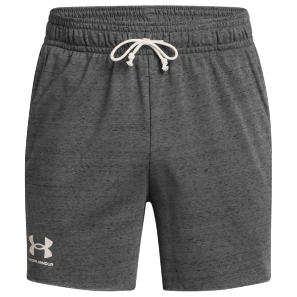 Under Armour - Rival Terry 6'' Short - Shorts Gr S grau von Under Armour