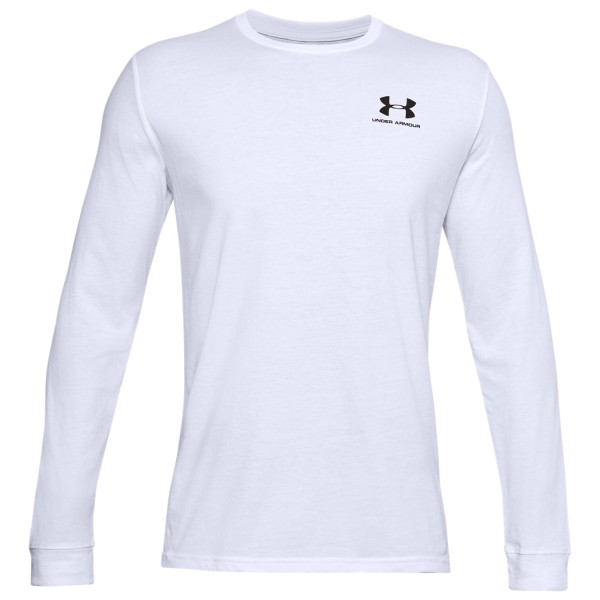 Under Armour - Sportstyle Left Chest L/S - Longsleeve Gr XXL weiß von Under Armour