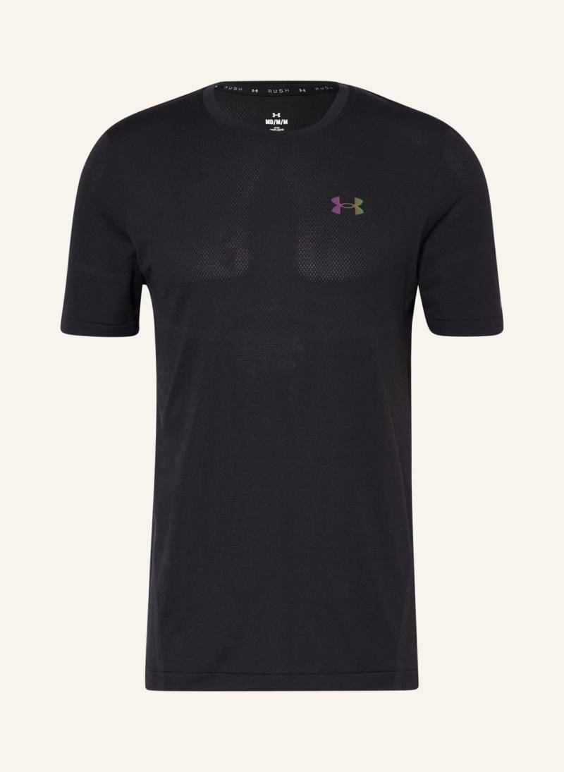 Under Armour T-Shirt Rush™ Seamless Legacy Mit Mesh schwarz von Under Armour