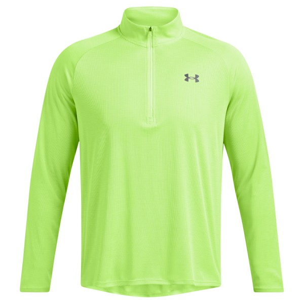 Under Armour - Tech Textured 1/2 Zip - Funktionsshirt Gr M grün von Under Armour