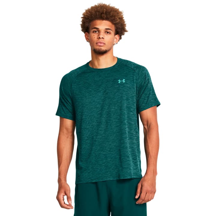 Under Armour Tech Textured SS T-Shirt dunkelgrün von Under Armour