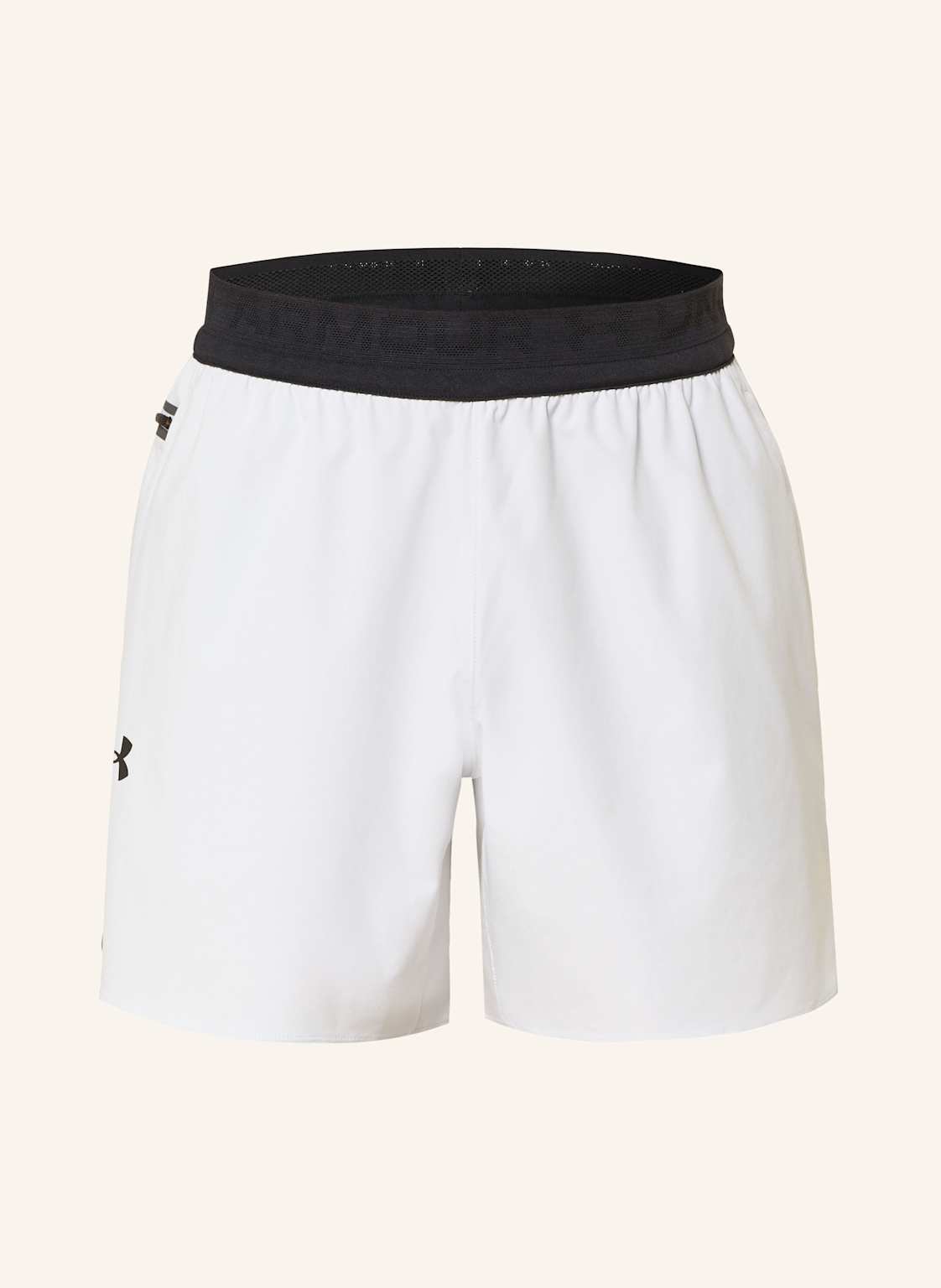 Under Armour Trainingsshort Peak Woven grau von Under Armour