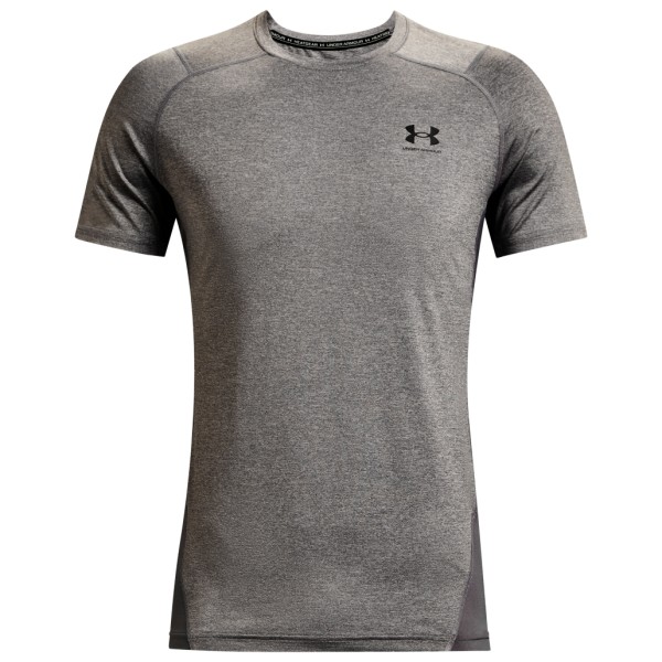 Under Armour - UA HG Armour Fitted S/S - Laufshirt Gr L - Regular grau von Under Armour