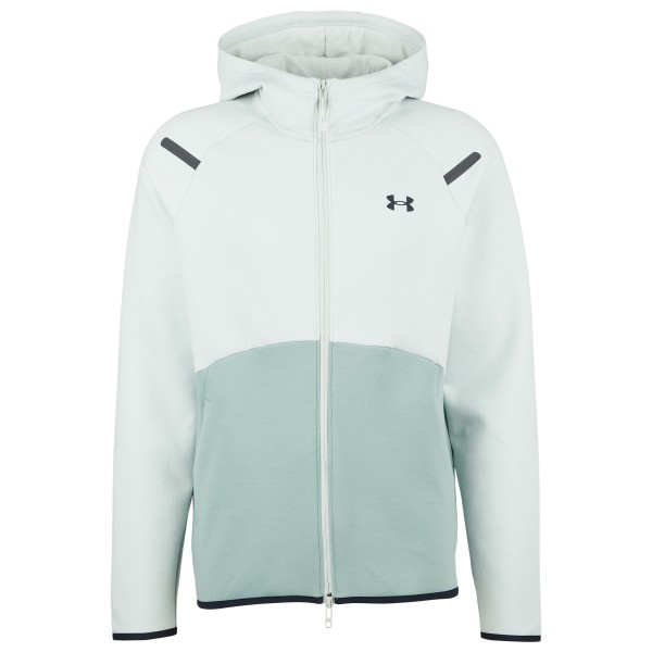 Under Armour - Unstoppable Fleece FZ Hoodie EU - Fleecejacke Gr 3XL weiß/grau von Under Armour