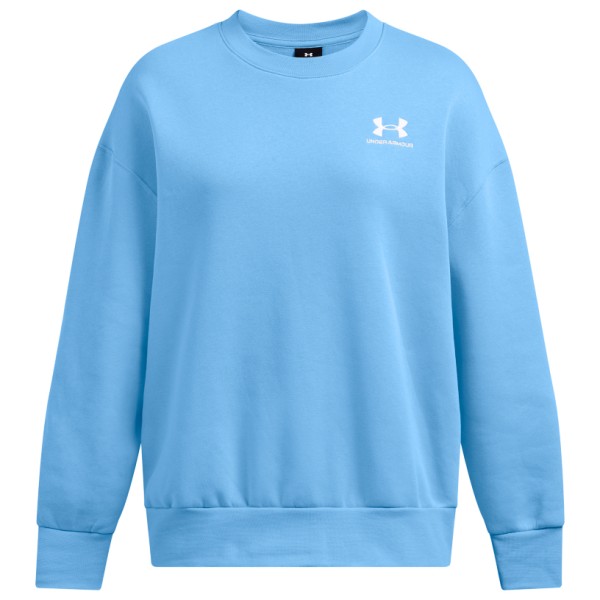 Under Armour - Women's Essential Fleece OS Crew - Pullover Gr L blau von Under Armour