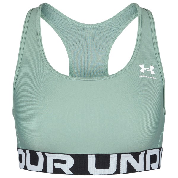 Under Armour - Women's HG Authentics Mid Branded - Sport-BH Gr L türkis von Under Armour