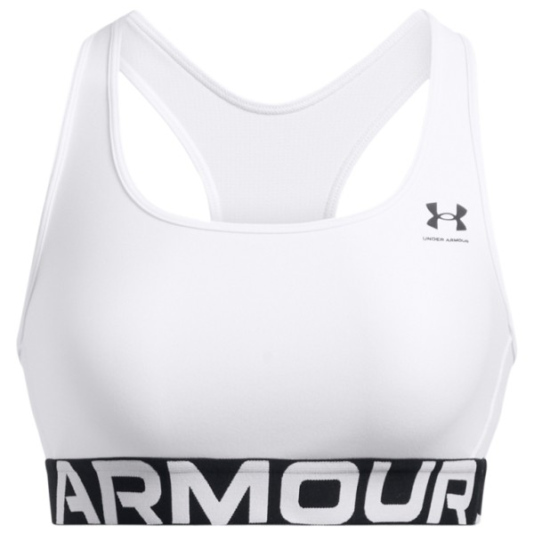 Under Armour - Women's HG Authentics Mid Branded - Sport-BH Gr L weiß von Under Armour