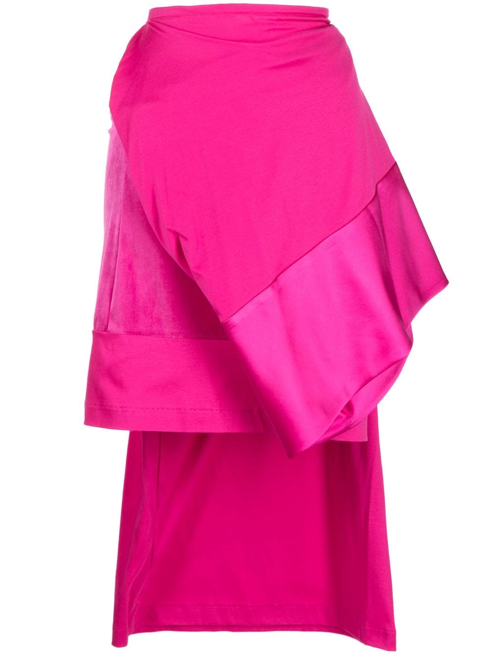 Undercover asymmetric midi skirt - Pink von Undercover