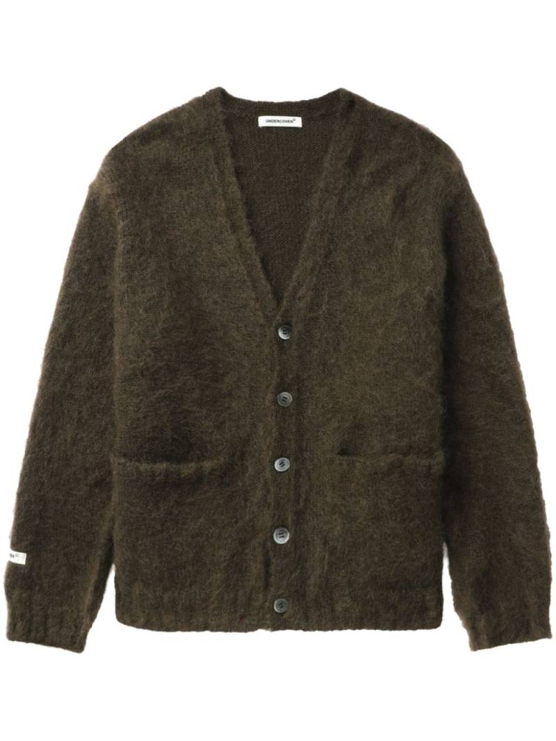 Undercover brushed-finish cardigan - Green von Undercover