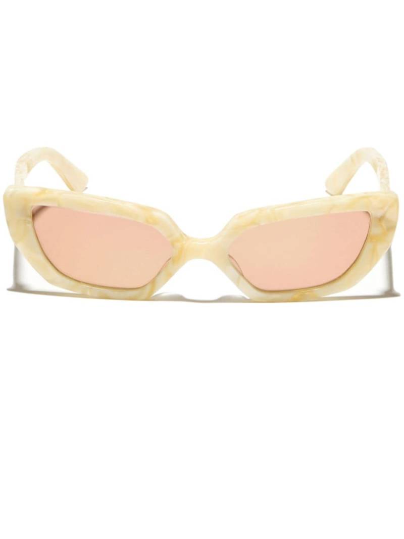 Undercover cat-eye frame sunglasses - Neutrals von Undercover