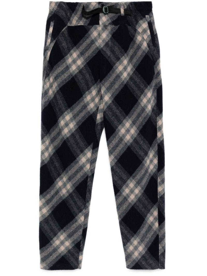 Undercover check pants - Blue von Undercover