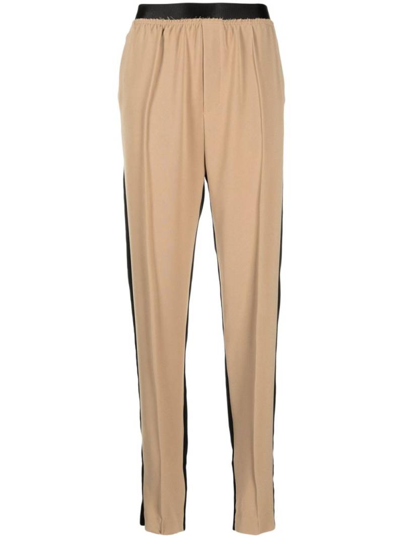 Undercover colour-block cotton trousers - Brown von Undercover