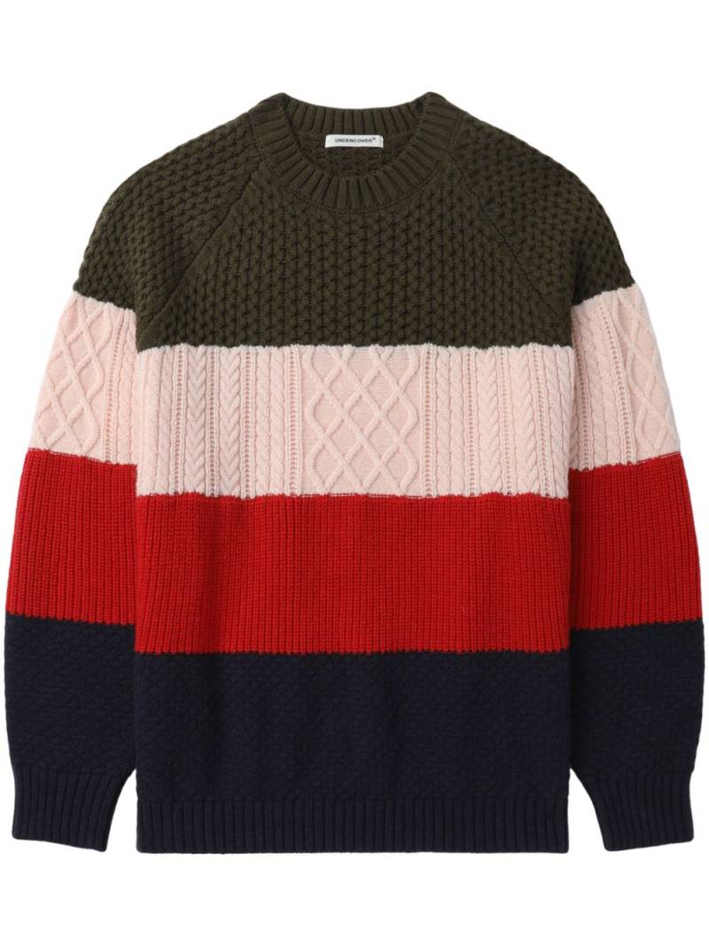 Undercover colour-block sweater - Pink von Undercover