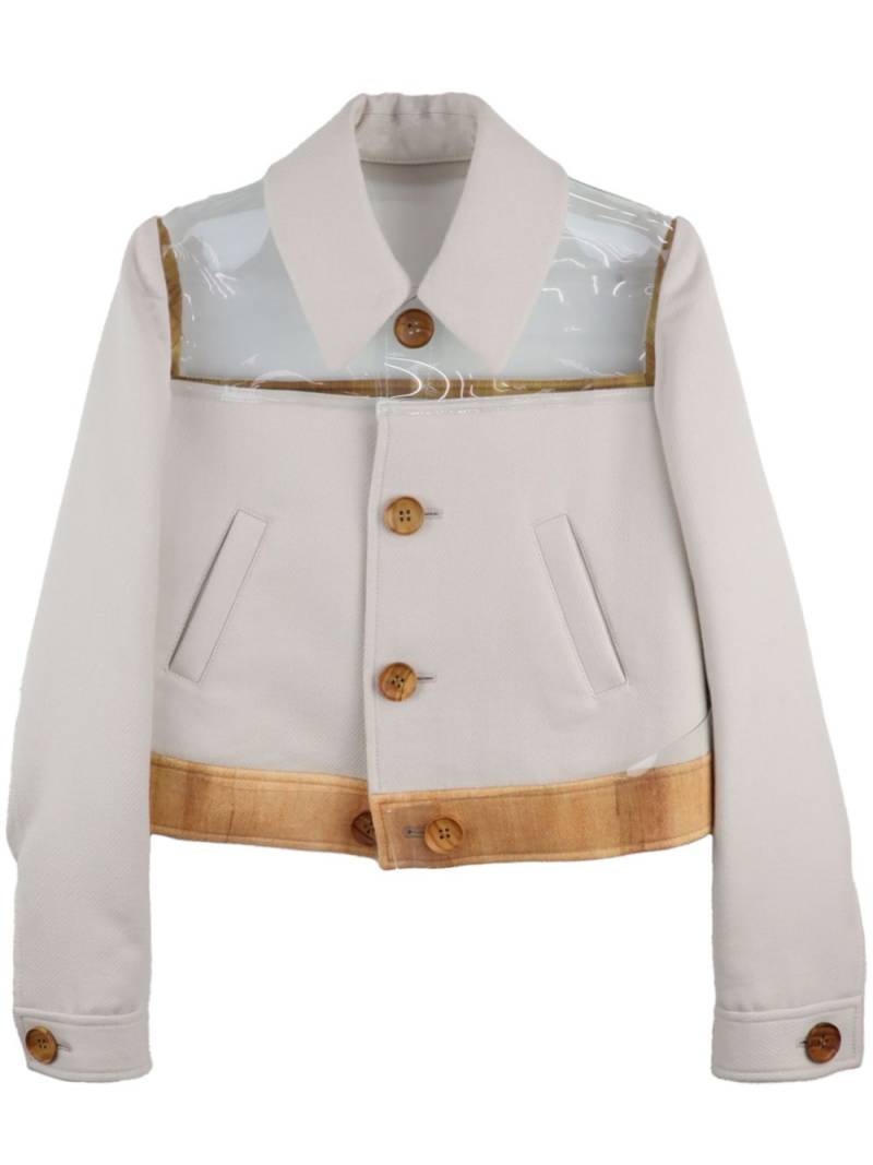 Undercover cropped jacket - Neutrals von Undercover