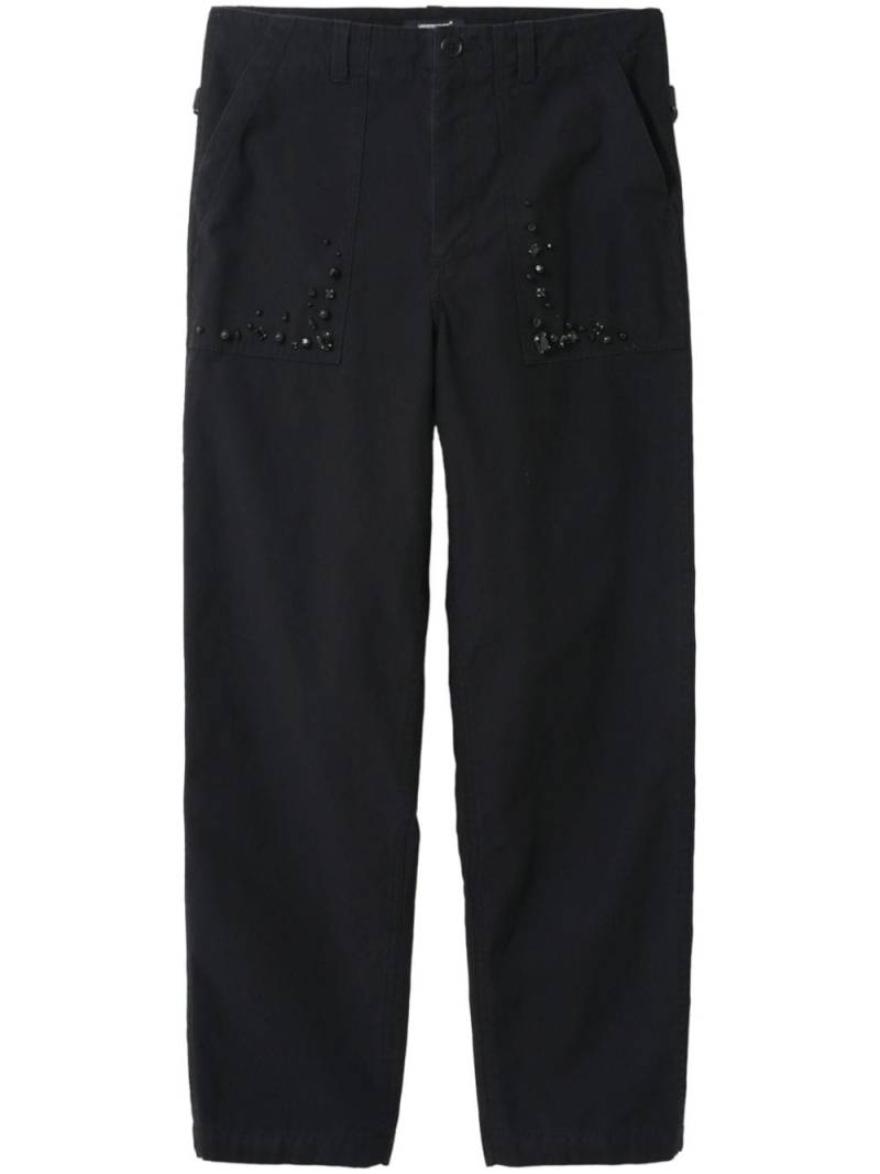 Undercover crystal-embellished straight trousers - Black von Undercover