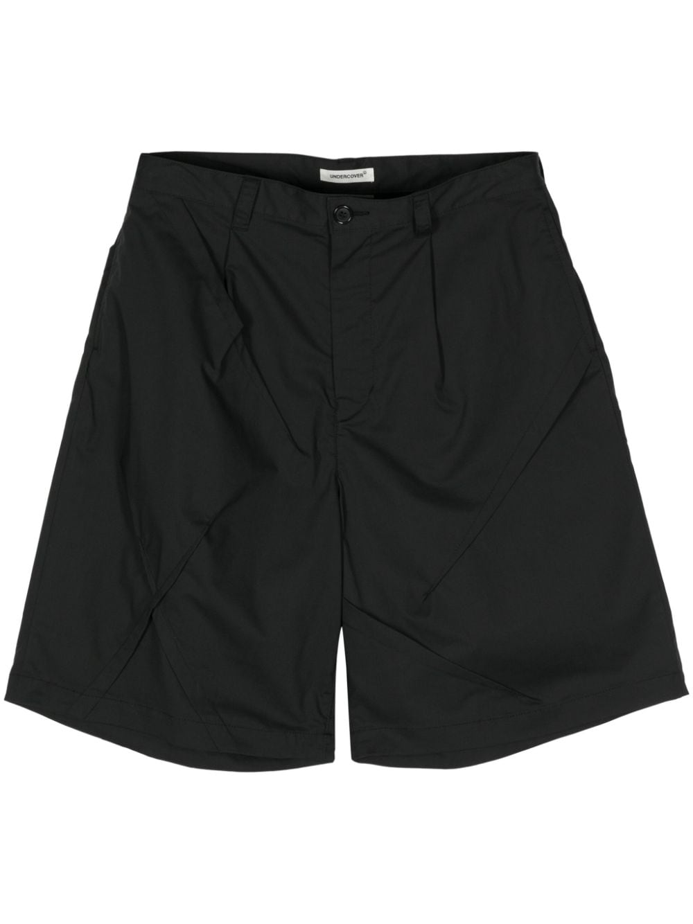 Undercover dart-detail wide-leg shorts - Black von Undercover