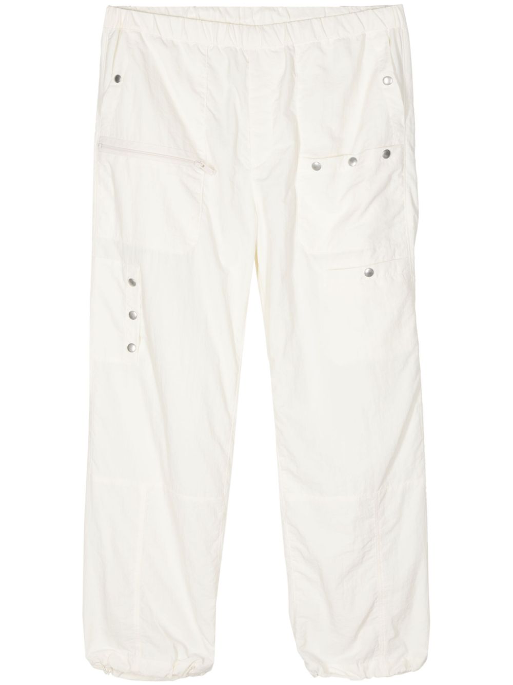 Undercover logo patch-pocket straight-leg trousers - Neutrals von Undercover