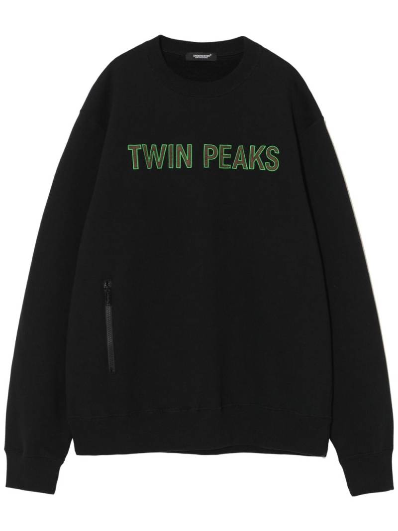 Undercover embroidered Twin Peaks sweatshirt - Black von Undercover