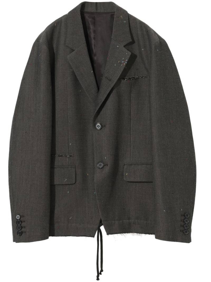 Undercover embroidered single-breasted blazer - Brown von Undercover