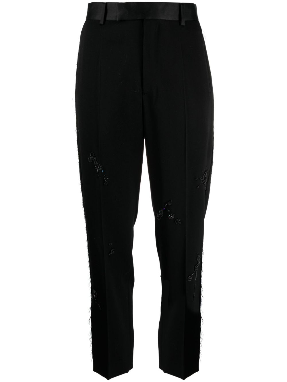 Undercover embroidered straight-leg trousers - Black von Undercover