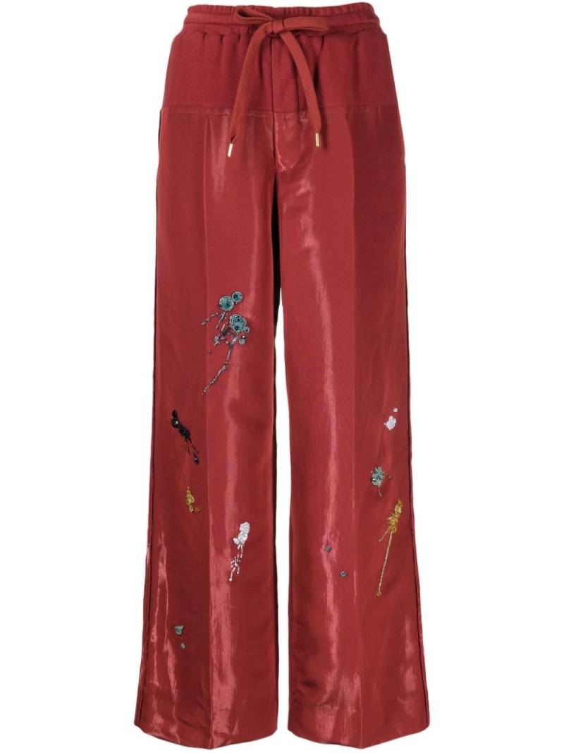 Undercover embroidered wide-leg trousers von Undercover