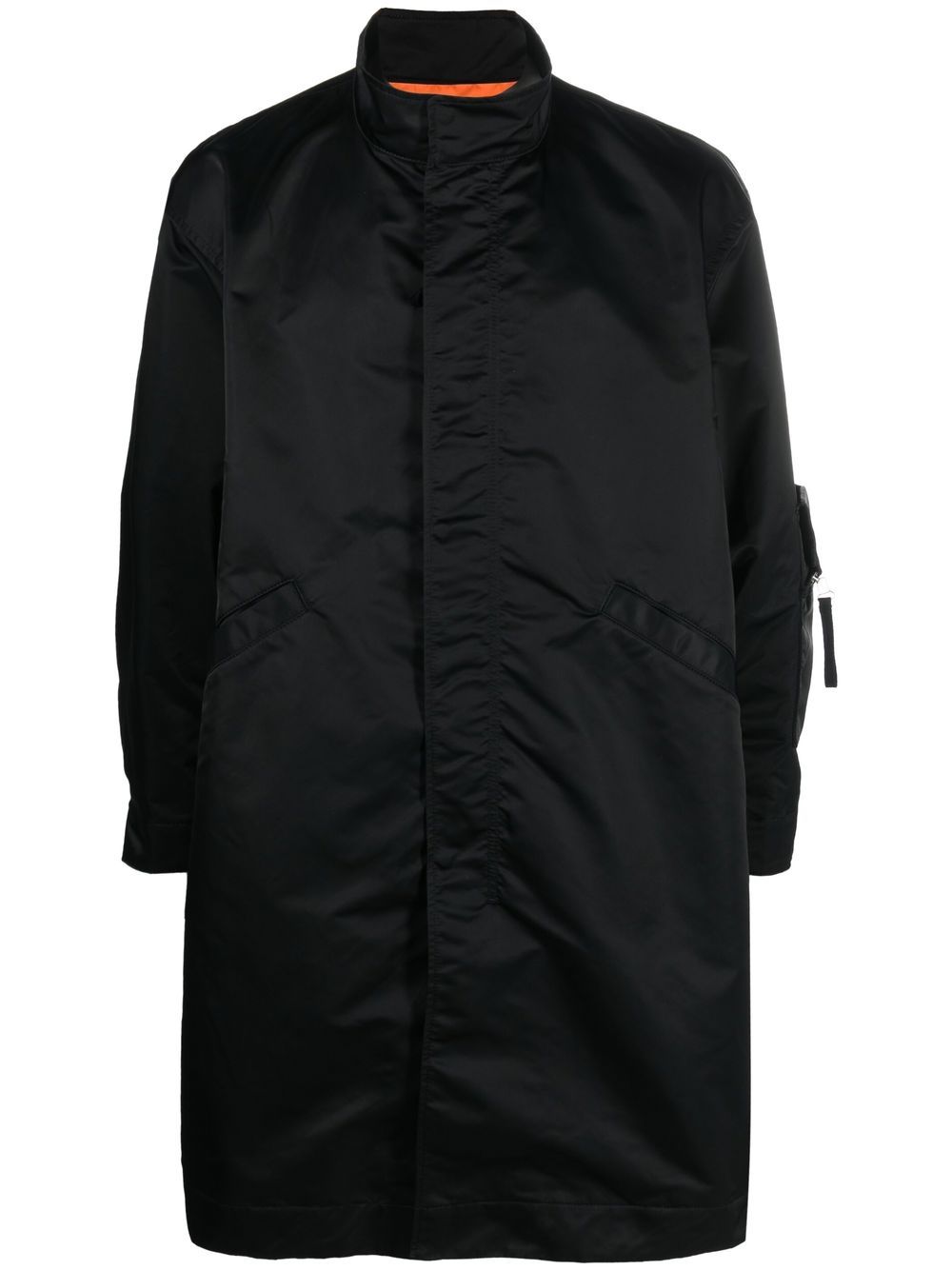 Undercover funnel neck mid-length coat - Black von Undercover