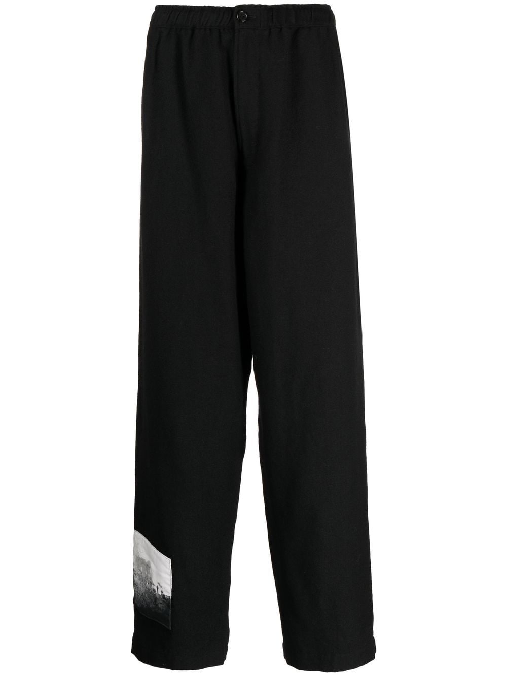 Undercover graphic-patch wool trousers - Black von Undercover