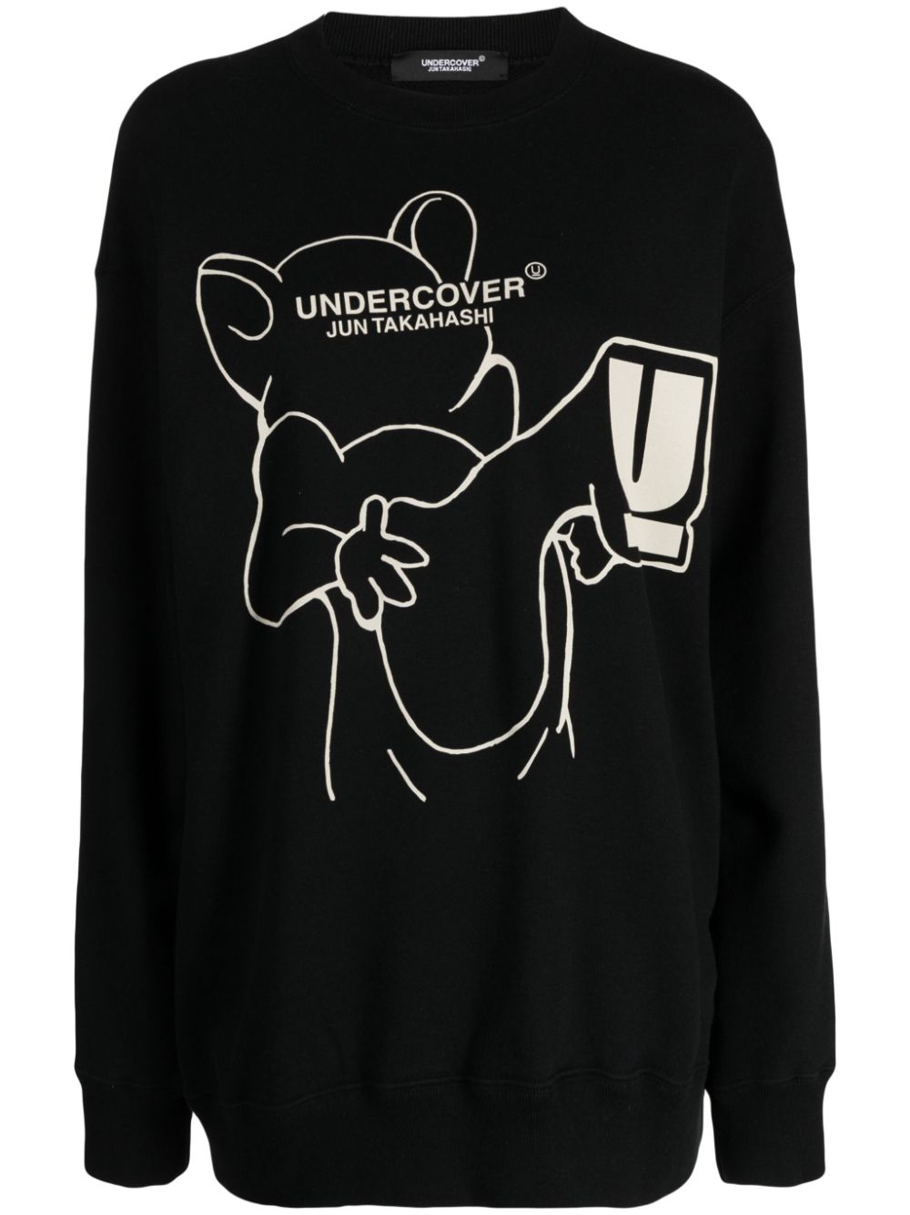 Undercover graphic-print cotton sweatshirt - Black von Undercover