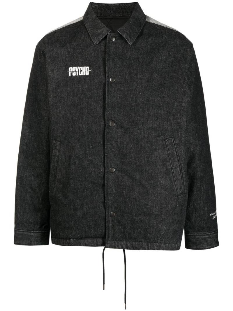 Undercover x Psycho graphic-print denim shirt jacket - Black von Undercover