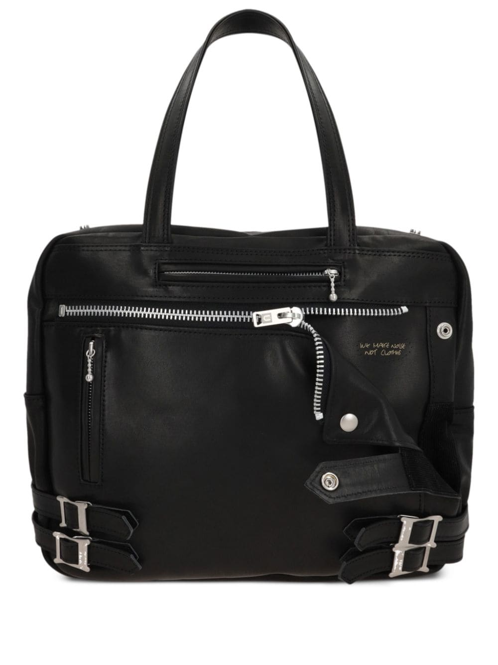 Undercover graphic-print leather tote bag - Black von Undercover