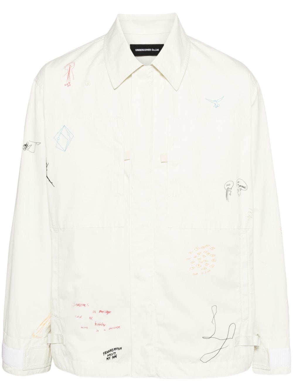 Undercover graphic-print long-sleeved jacket - White von Undercover