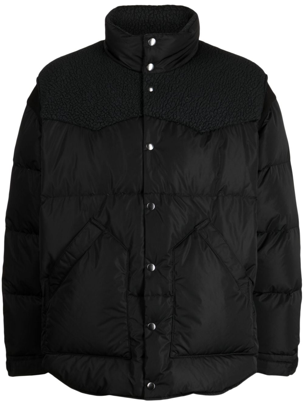 Undercover high-neck puffer jacket - Black von Undercover