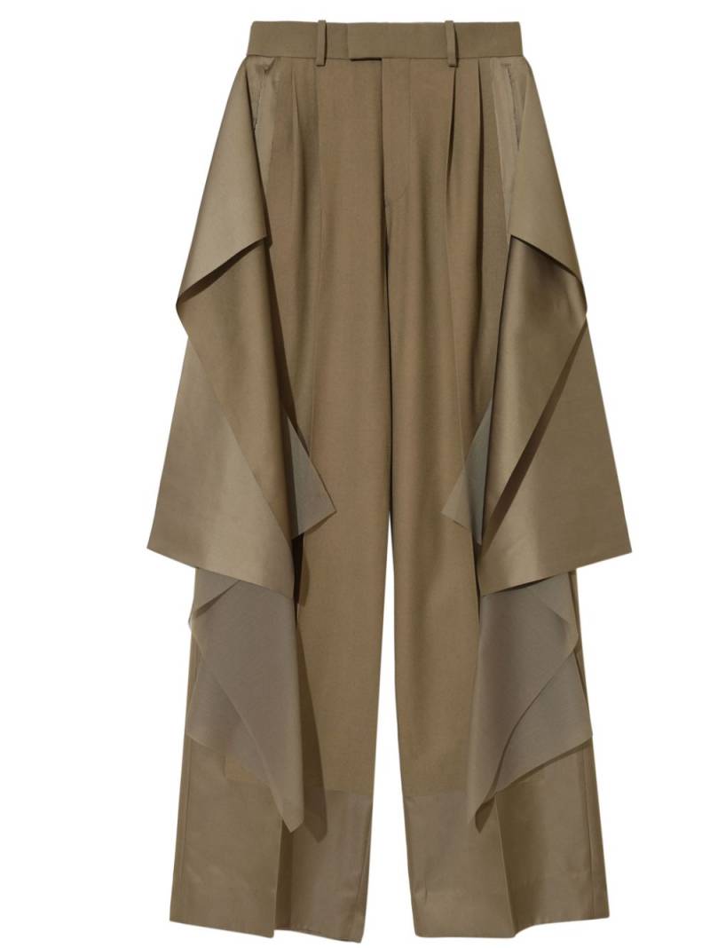 Undercover layered trousers - Brown von Undercover