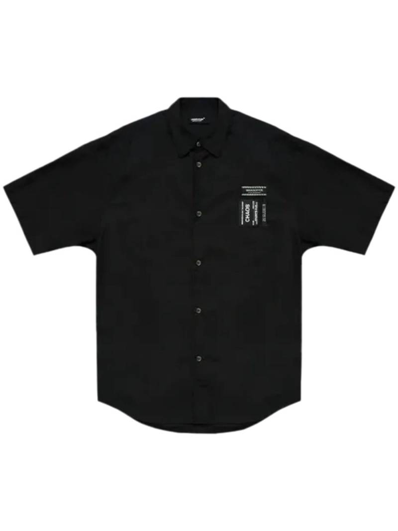 Undercover logo-appliqué shirt - Black von Undercover