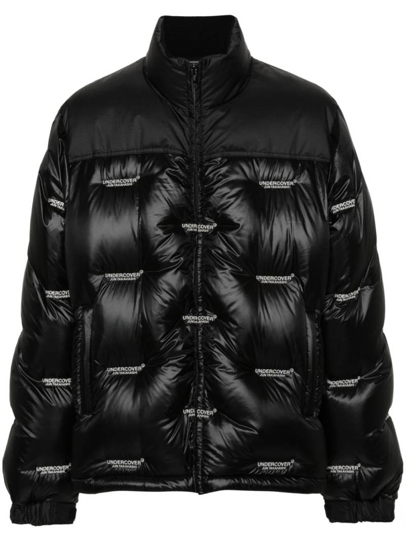 Undercover logo-embroidered padded jacket - Black von Undercover