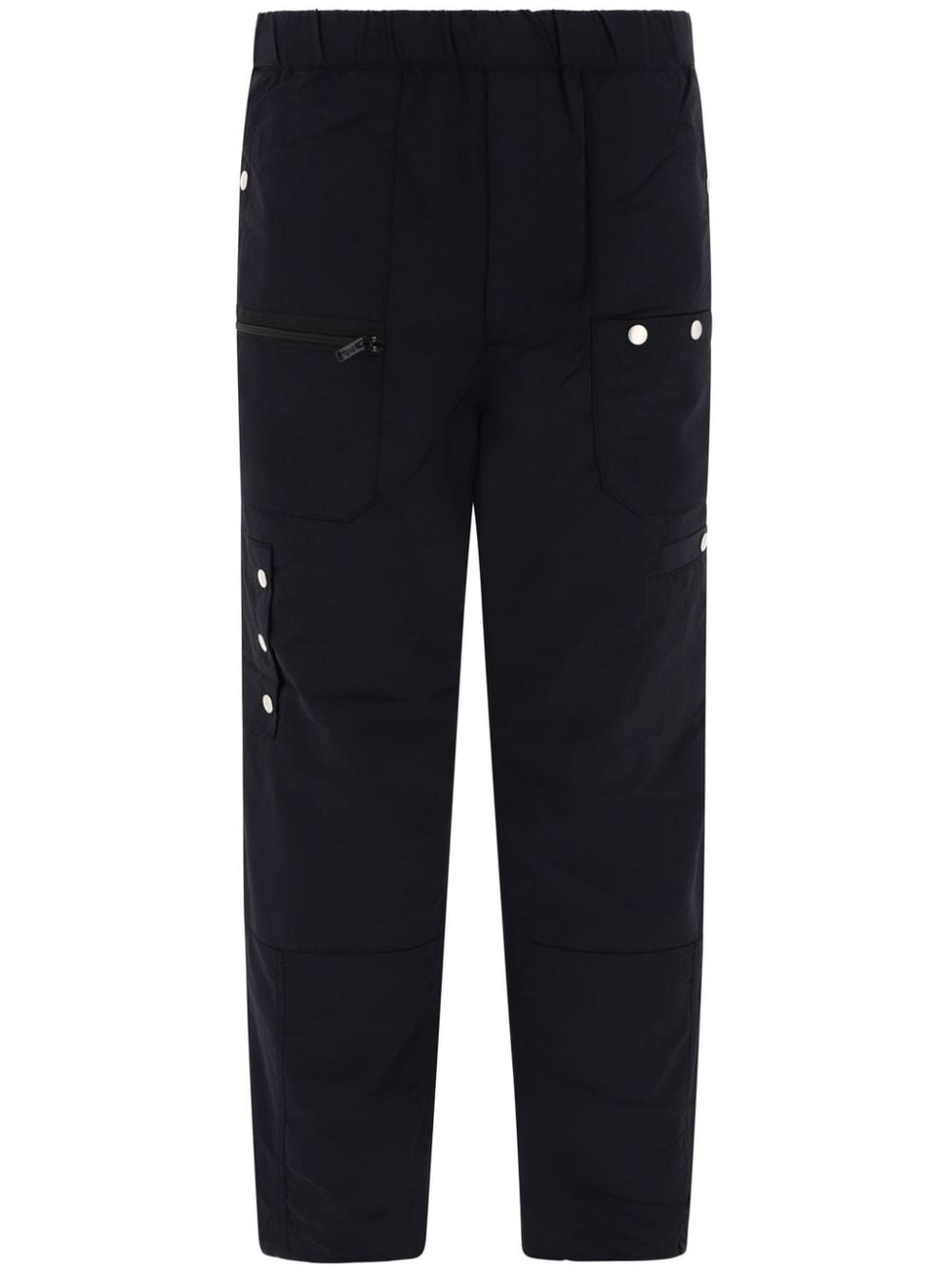 Undercover logo patch-pocket straight-leg trousers - Black von Undercover