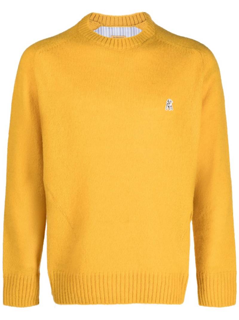 Undercover logo-patch wool jumper - Yellow von Undercover