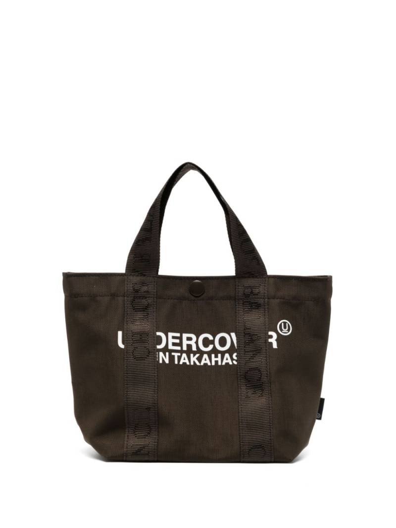 Undercover logo-print canvas tote bag - Brown von Undercover