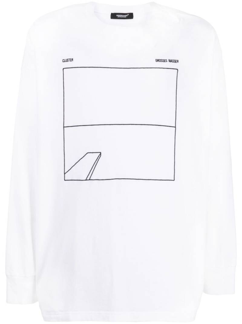 Undercover logo-print cotton T-shirt - White von Undercover