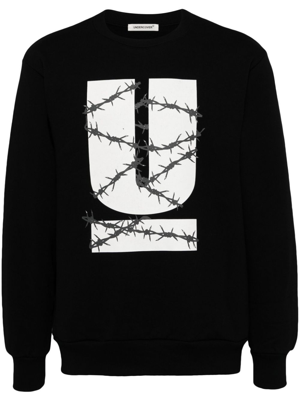 Undercover logo-print cotton sweatshirt - Black von Undercover