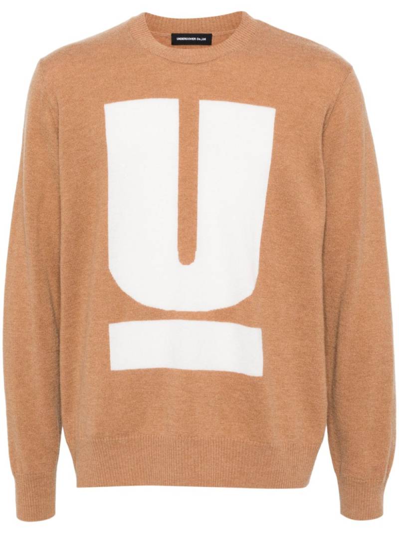 Undercover logo-print jumper - Brown von Undercover