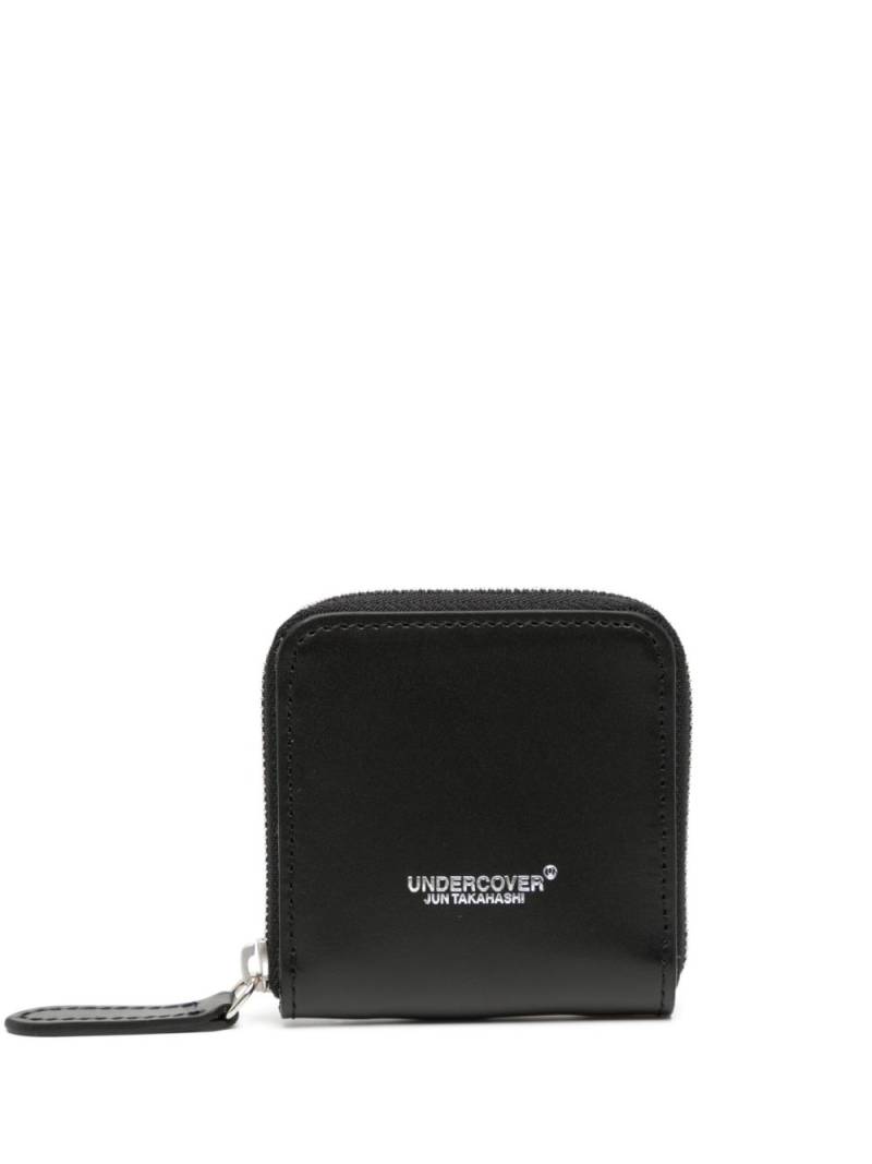 Undercover logo-print zip-up wallet - Black von Undercover