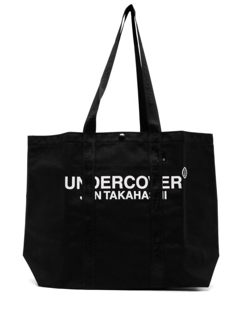 Undercover logo-printed tote bag - Black von Undercover