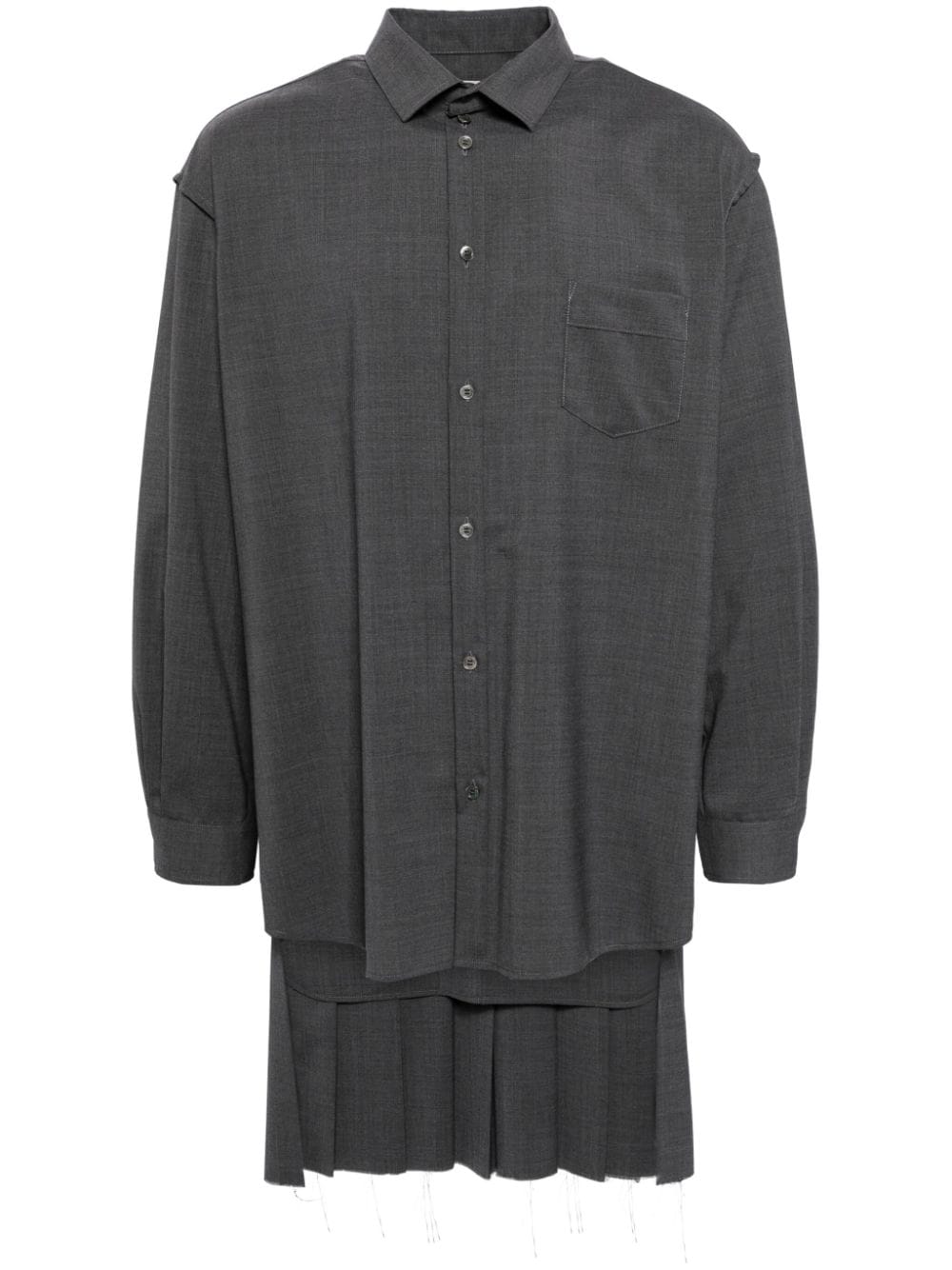 Undercover long-sleeved wool shirts - Grey von Undercover