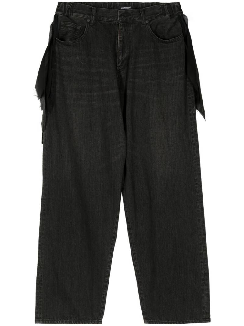 Undercover low-rise wide-leg jeans - Black von Undercover