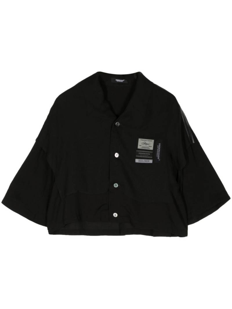 Undercover name-tag button-up shirt - Black von Undercover